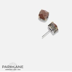Park Lane Carmel Signature Collection Gold and Silver Impression Earrings RARE
